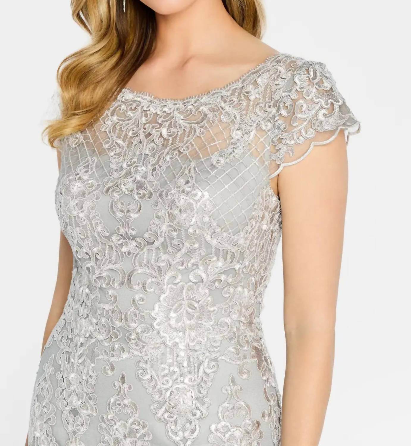 Mon Cheri - Allover Lace Trumpet Gown - Rack Hunt -