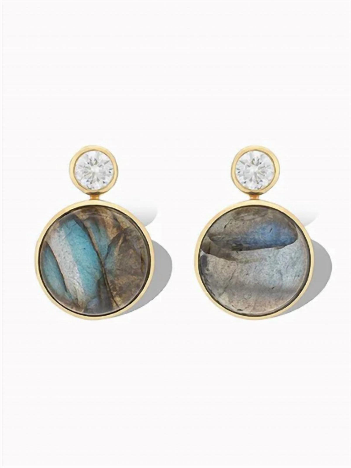 Women's Floating Gem Studs Earrings