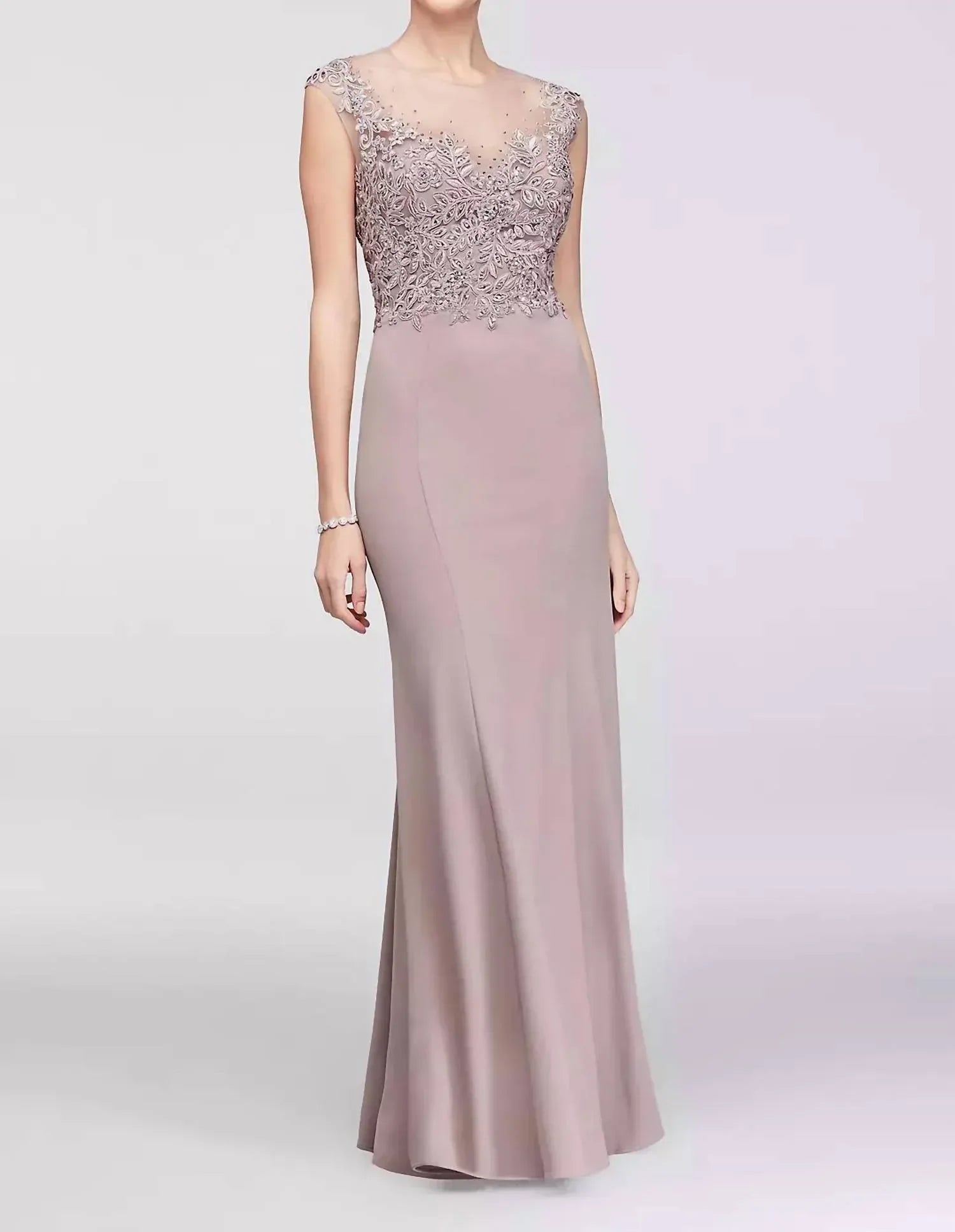Cachet - Sheer Neck Gown - Rack Hunt