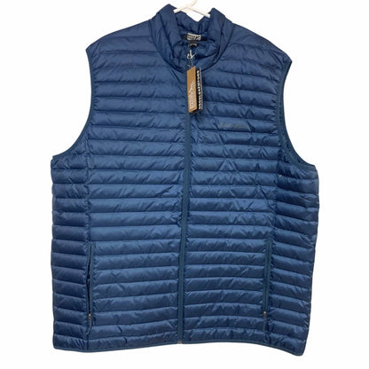 Men's Microlight Down Full Zip Puffer Vest - Plus