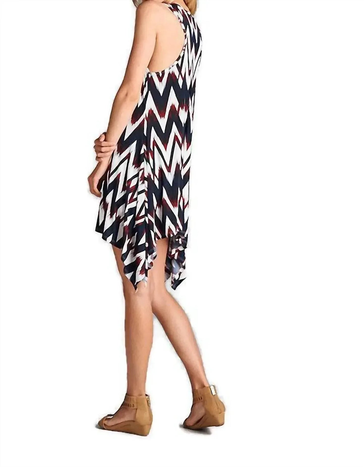 Emerald Fashion - Brush Stroke Chevron Tank Top - Rack Hunt