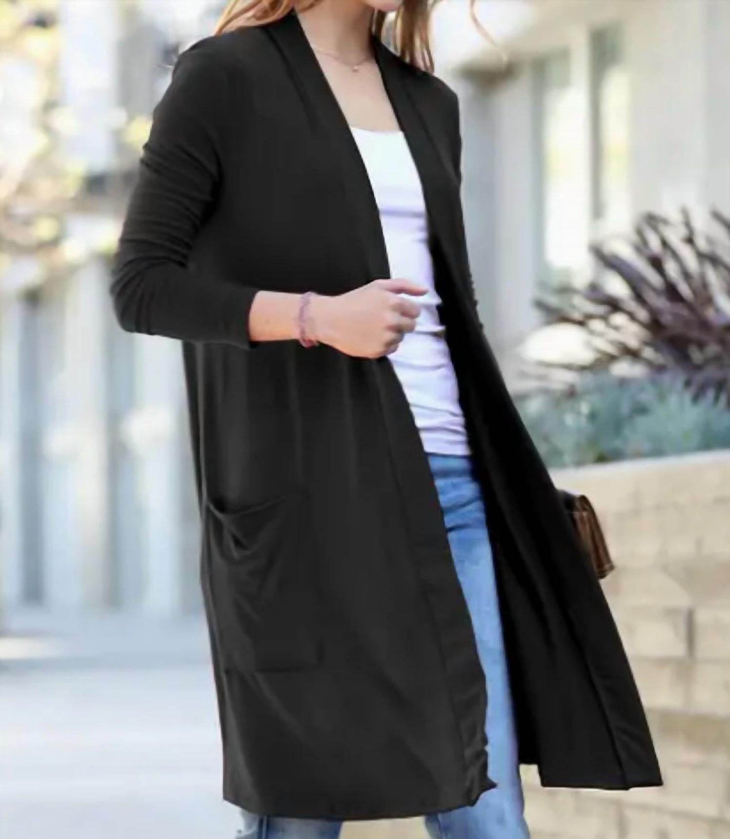 Reine Krief - Microfiber Open Cardigan - Rack Hunt -