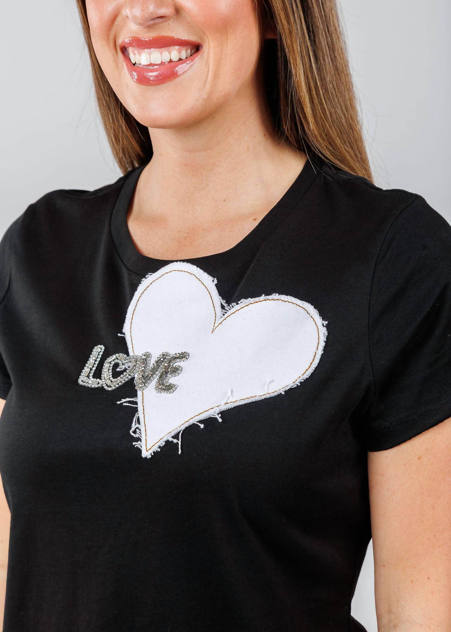 Suzy T - Women's Love Heart Top - Rack Hunt -