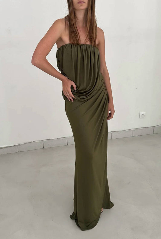 Selvi Draped Maxi Dress