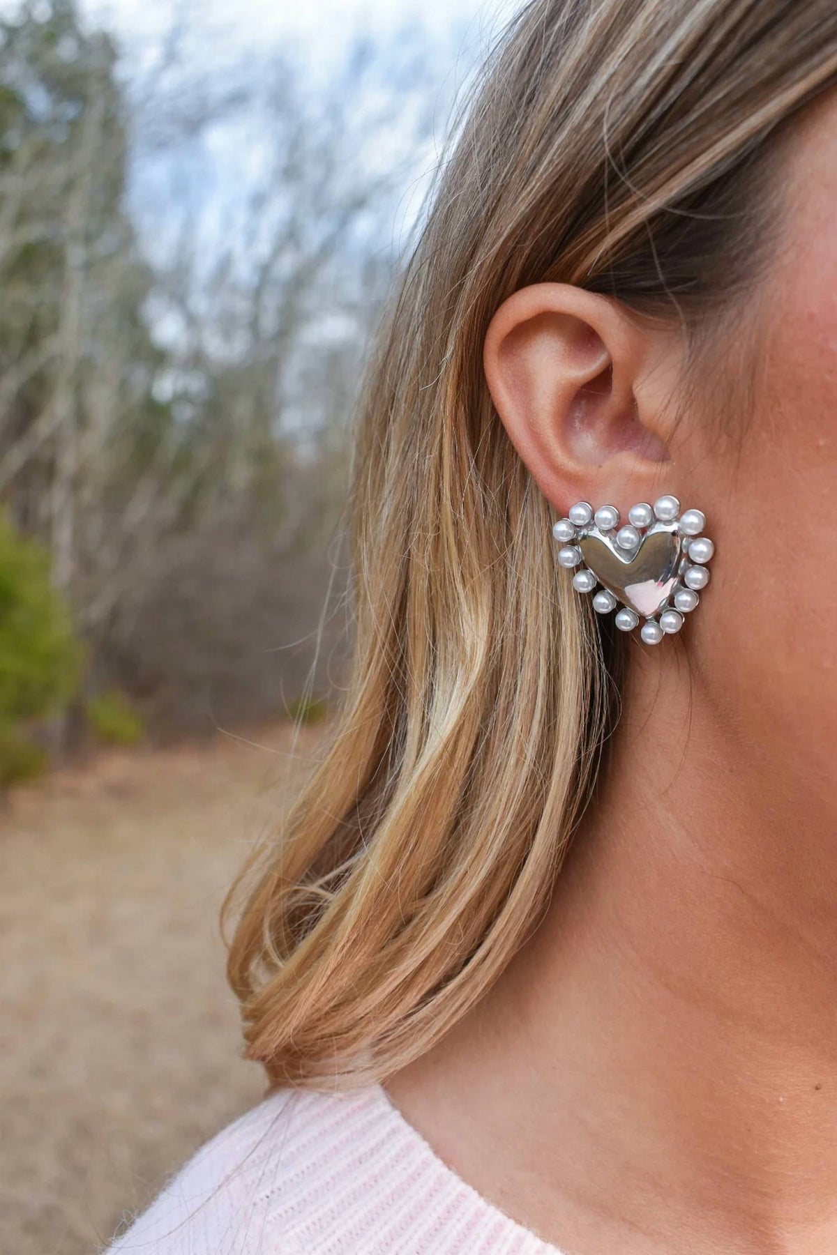 Women's Amelia Heart Earrings