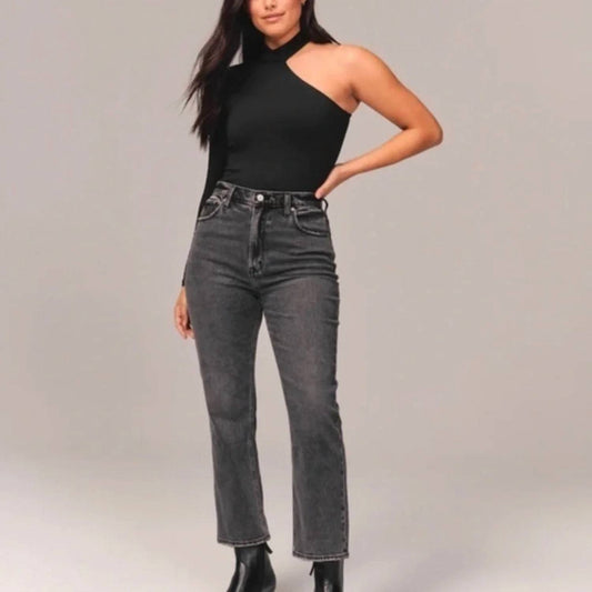 Curve Love Ultra High Rise Ankle Straight Jeans