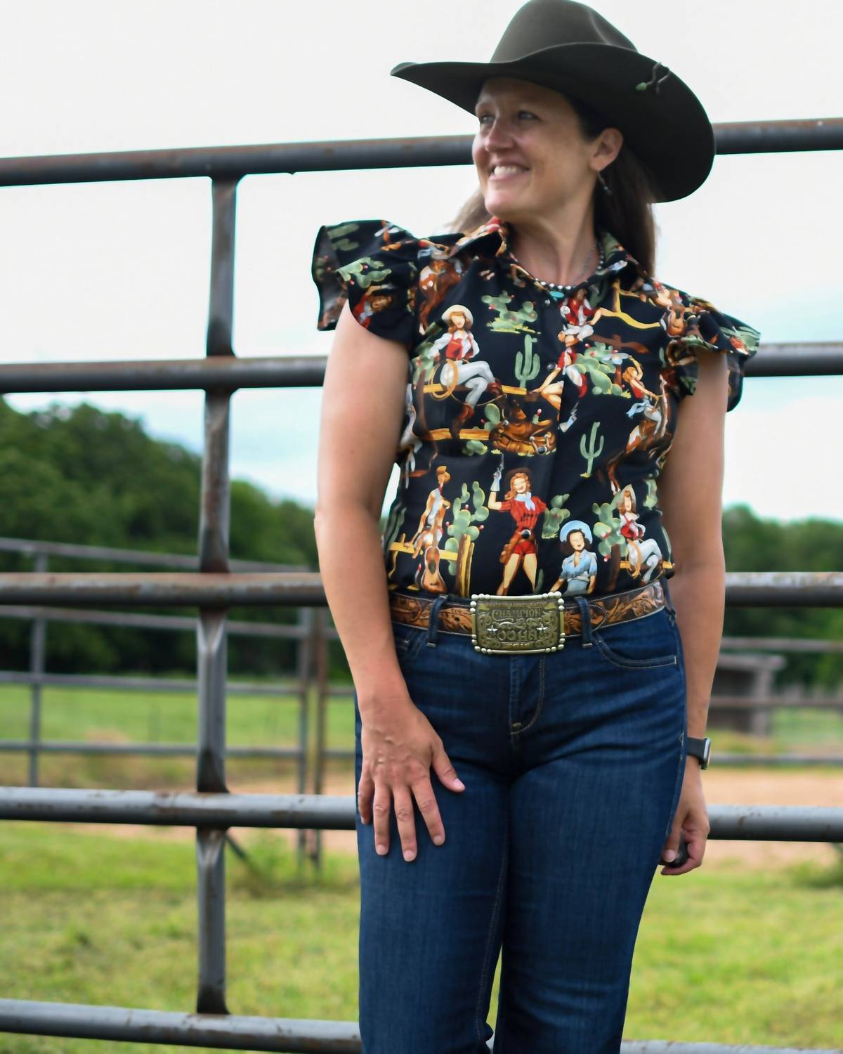 Blake Cowgirl Pinup Shirt