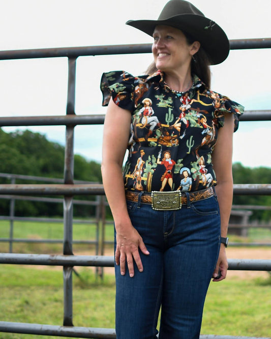 Blake Cowgirl Pinup Shirt