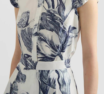 Floral Print Sleeveless Top