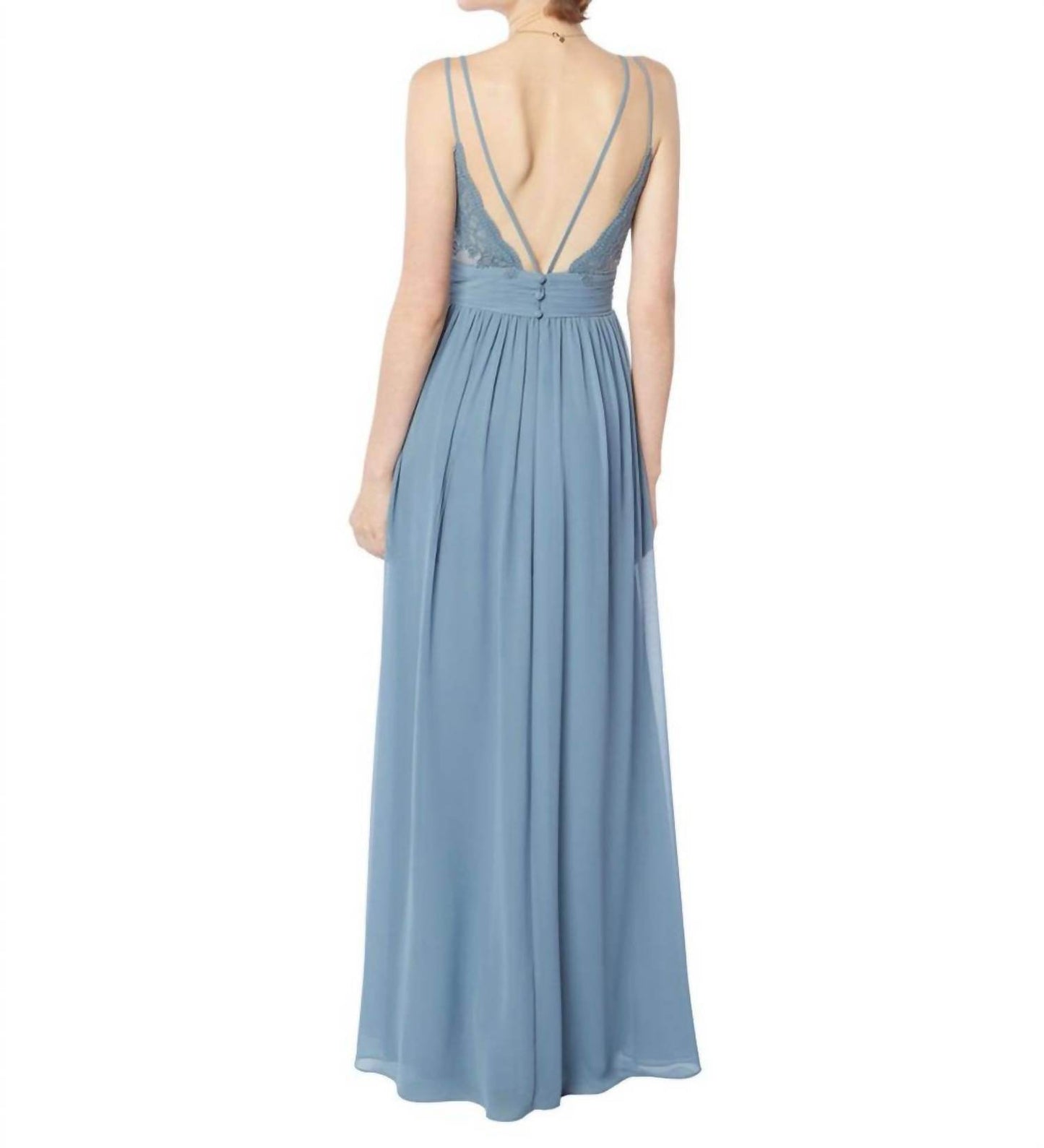Bill Levkoff - Chiffon V-neck Gown - Rack Hunt