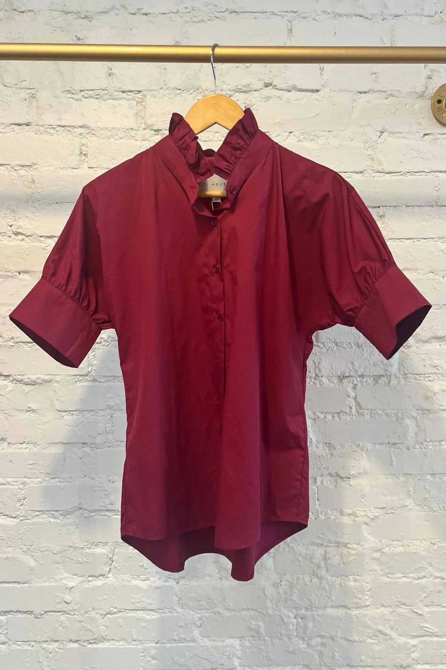 Heidi Houston - Short Sleeve Ruffle Shirt - Rack Hunt