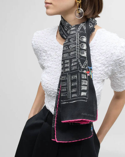 Asti Printed Cashmere Scarf
