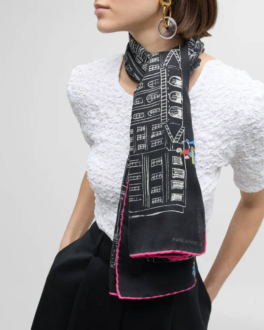 Asti Printed Cashmere Scarf
