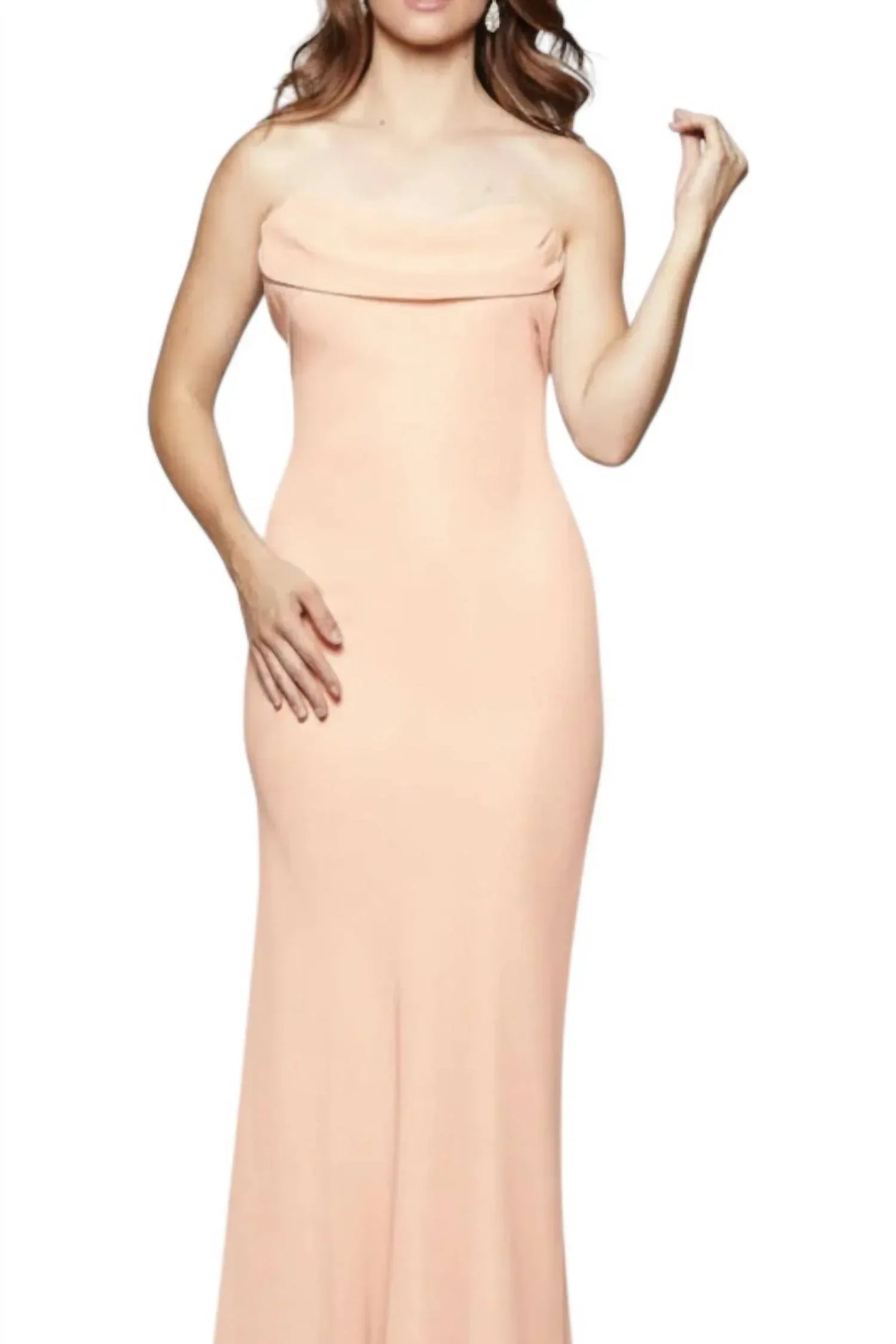 Milano Formals - Flowing Cowl Neck Muse Maxi Dress - Rack Hunt