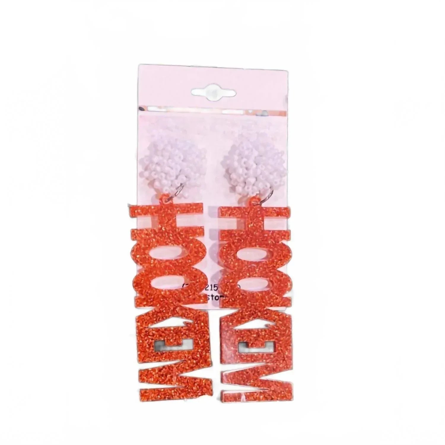 Jamie's Jems Design - Women's Glitter Hook ’em Acrylic Earrings - Rack Hunt