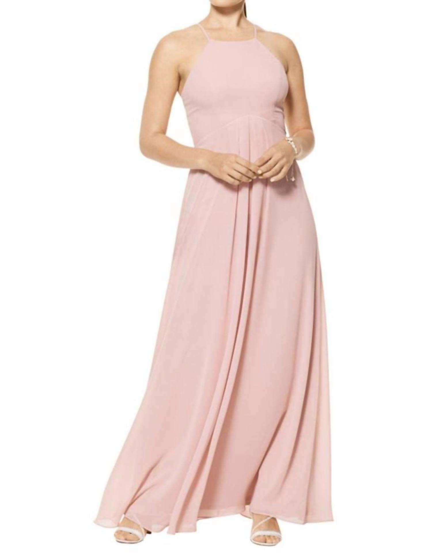 Bill Levkoff - Empire Waist Chiffon Spaghetti Strap Gown - Rack Hunt