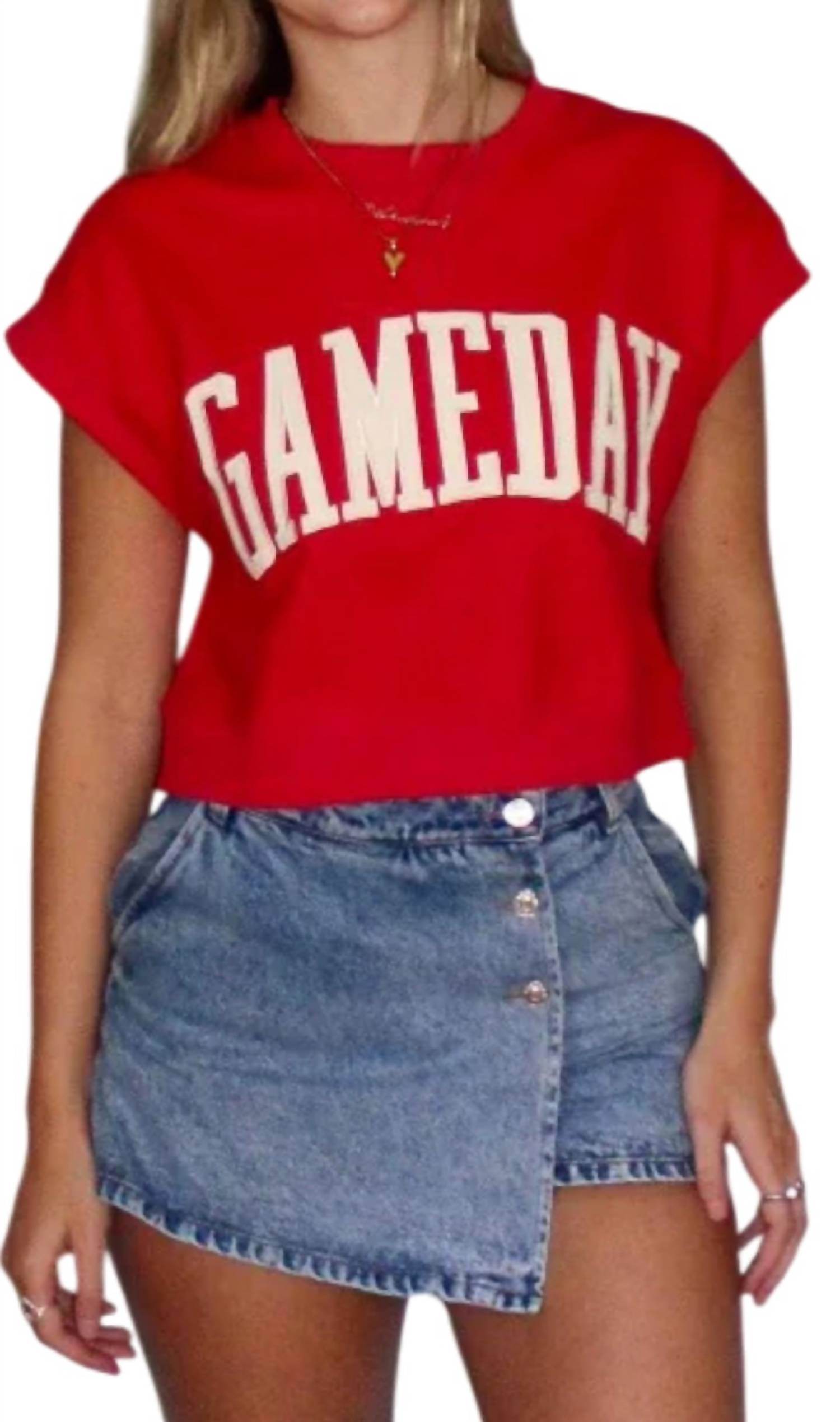 Sush Clothing - Gameday Sleeveless Tee - Rack Hunt -