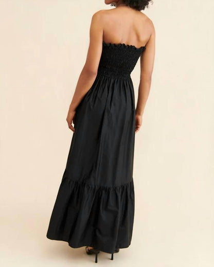 Cosmos Strapless Smocked Dress