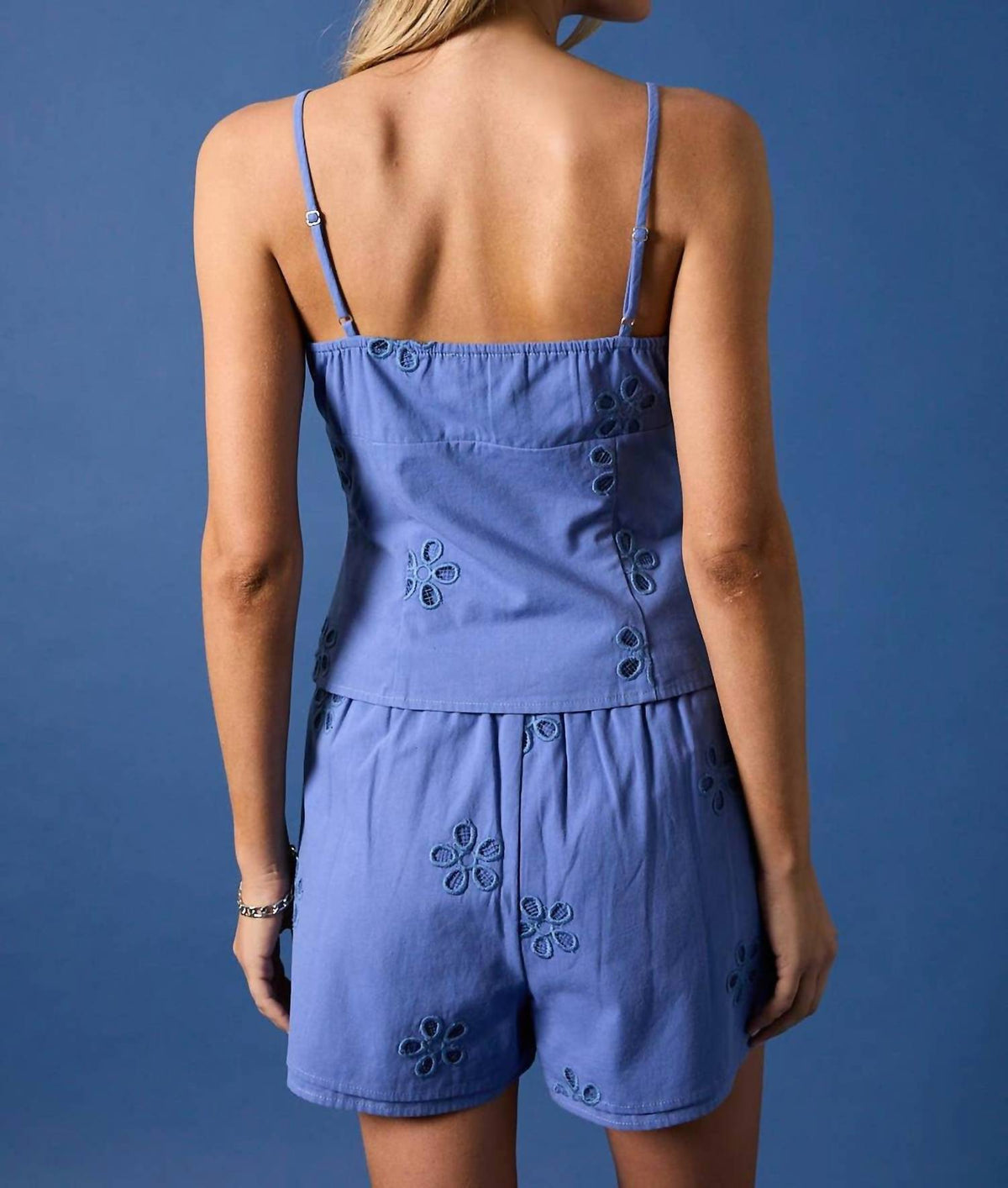 Lila Embroidered Cami