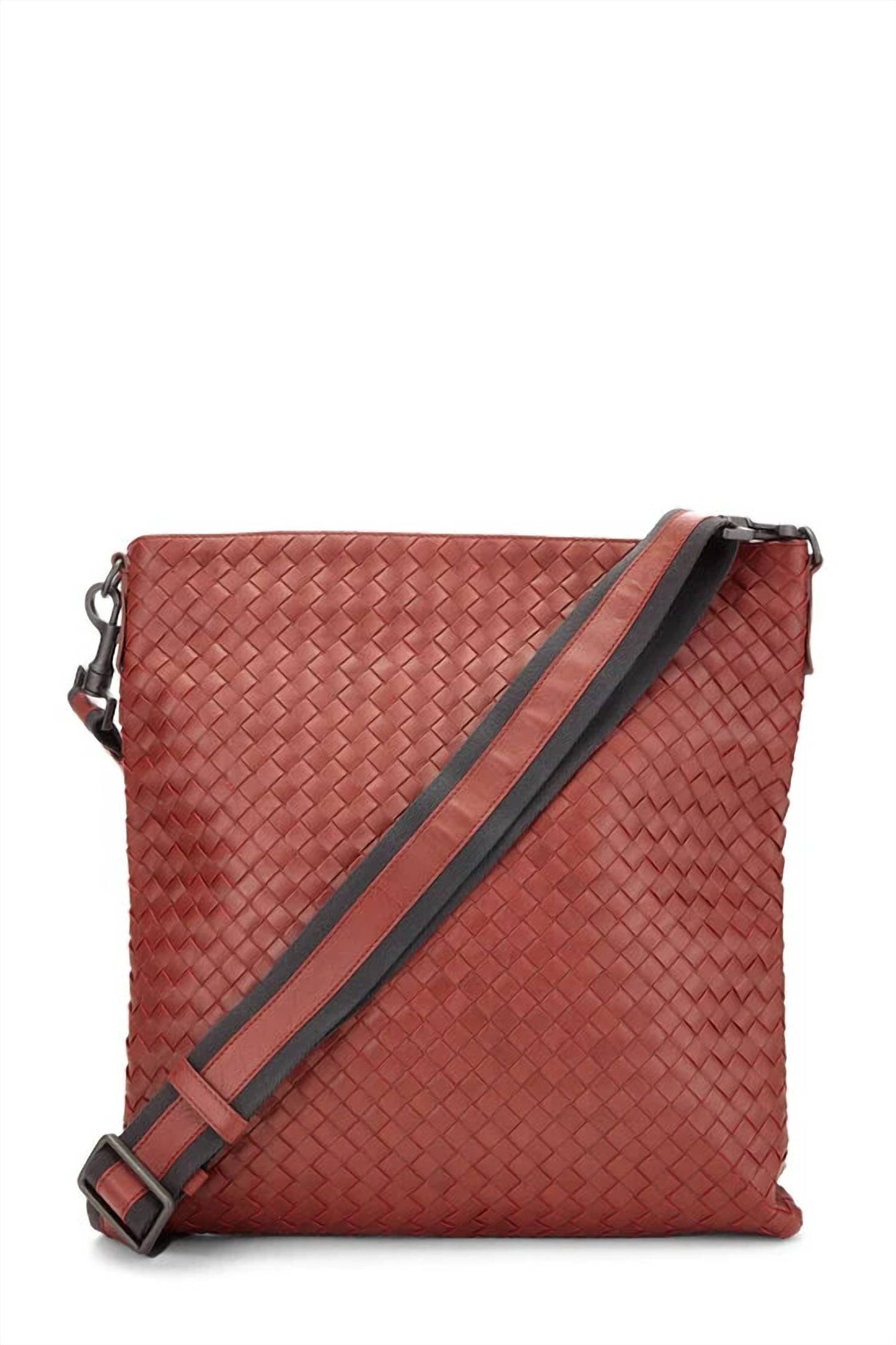 Women's Intrecciato Weave Messenger Bag