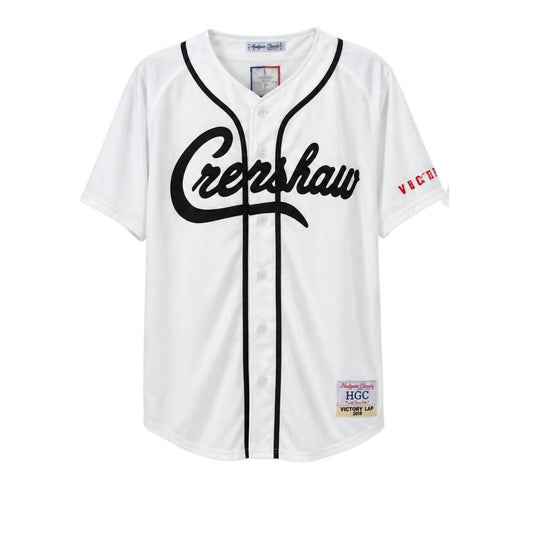 Headgear Classics Men's Niffsy Hussle Baseball Jersey in Black & White