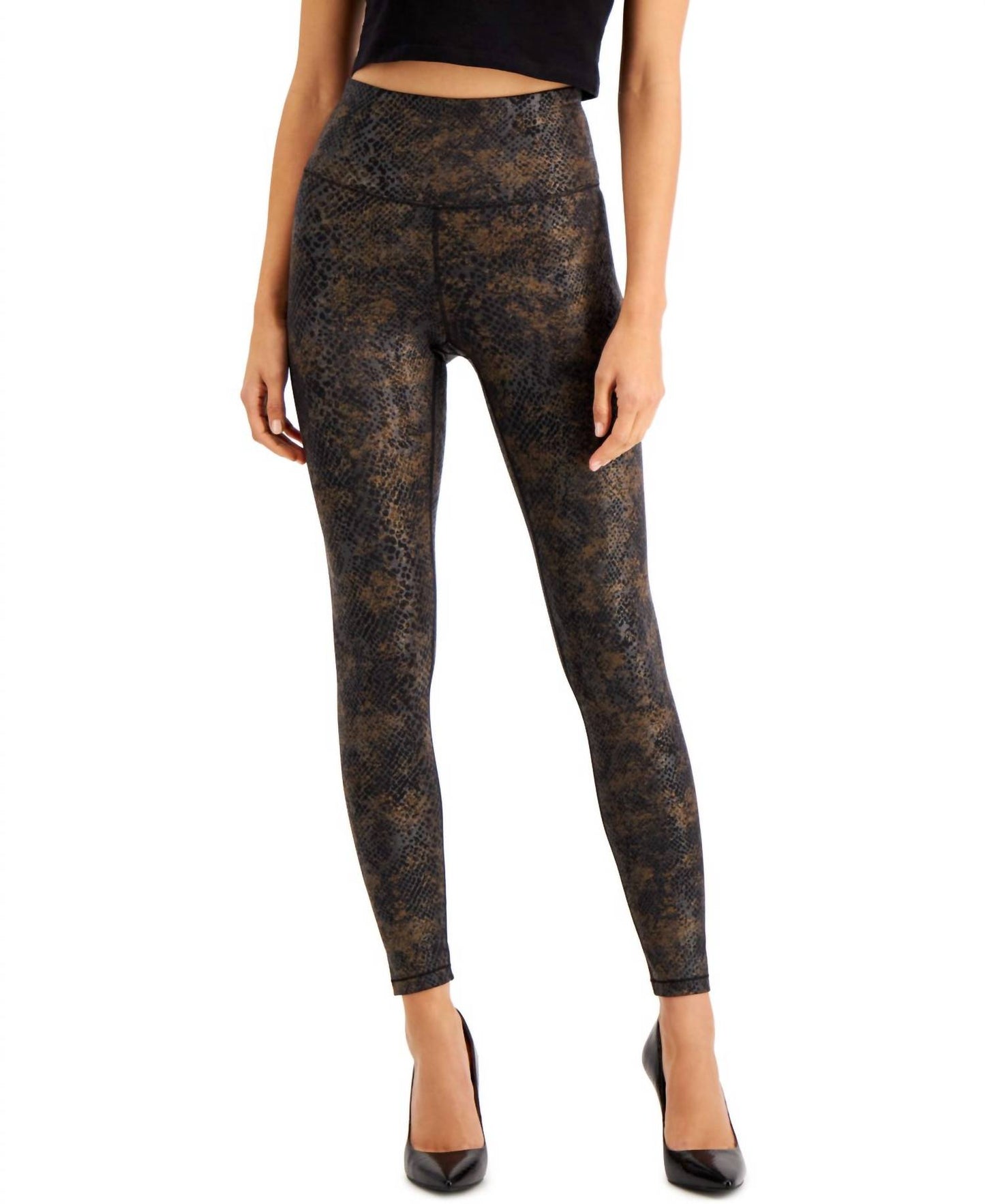 Women's Gold Compression Leggings