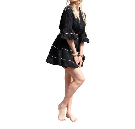 Pep's Cannes - English Embroidery Mini Dress - Rack Hunt