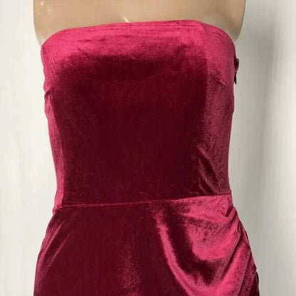 BHLDN - Women's Luella Velvet Strapless Maxi Dress - Rack Hunt