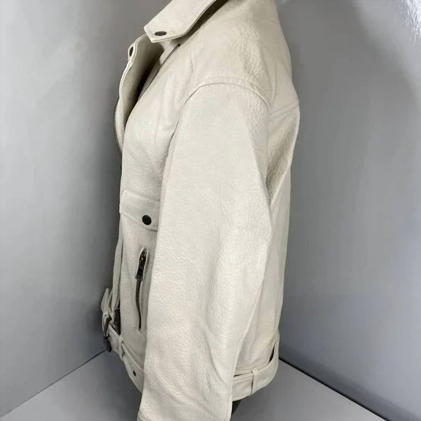 Women's Vegan Faux Leather Moto Jacket