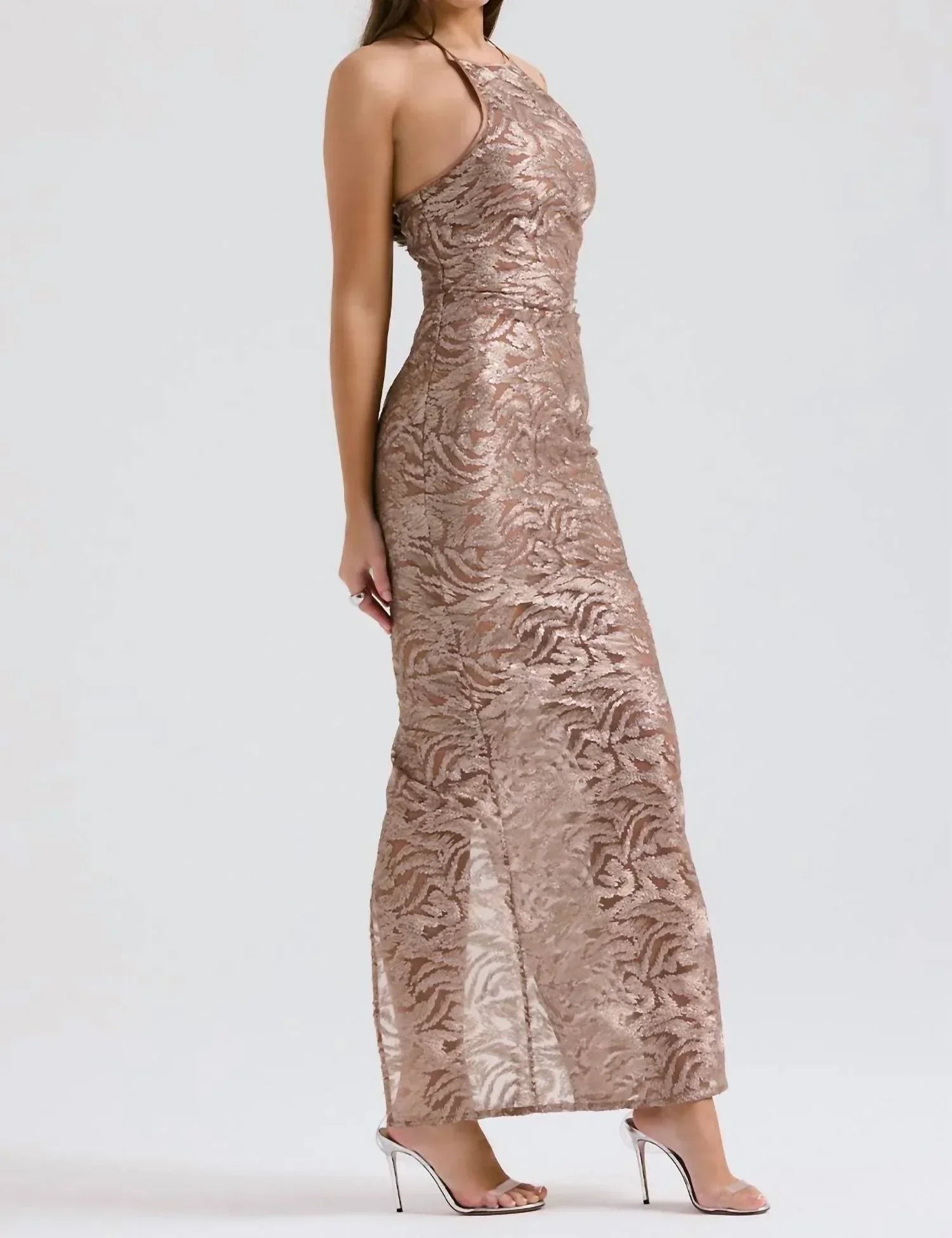 House of CB - Giada Embroidered Sequin Gown - Rack Hunt