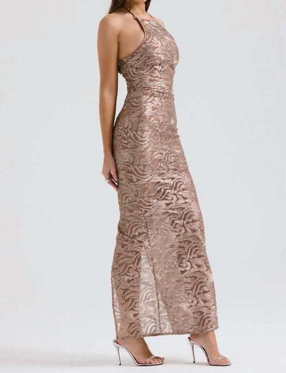 House of CB - Giada Embroidered Sequin Gown - Rack Hunt