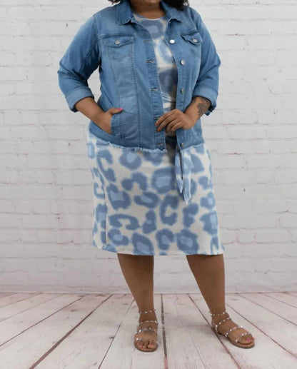 Spring Fling Denim Jacket - Plus