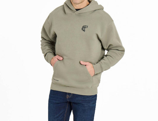 Men's Simple Fish Good Vibes Fleece Hood