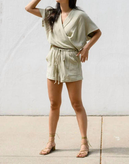 Cotton Gauze Drawstring Shorts