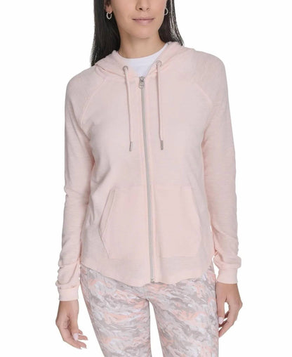 Performance Ruched-sleeve Zip Hoodie