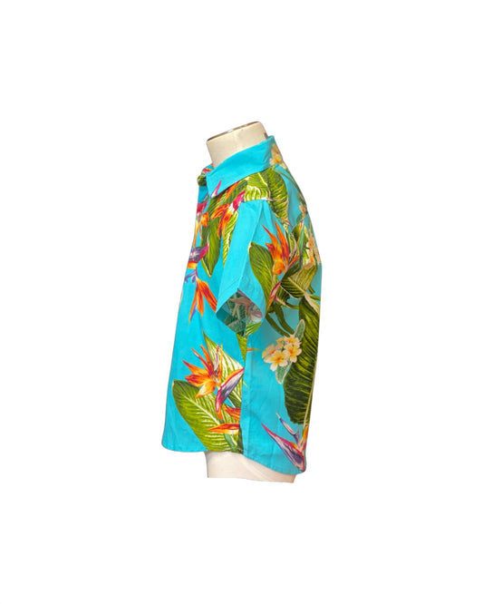 Boys Birds Of Paradise Shortsleeve "kalani" Aloha Shirt