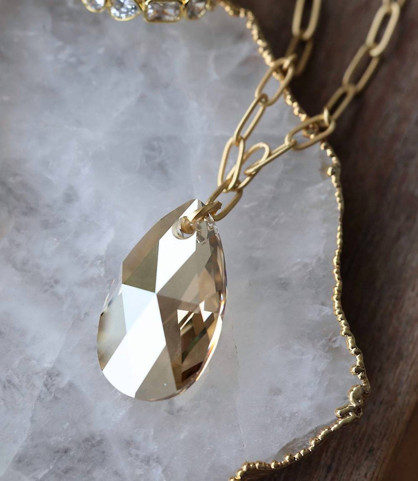 Women's Crystal Pendant Necklace