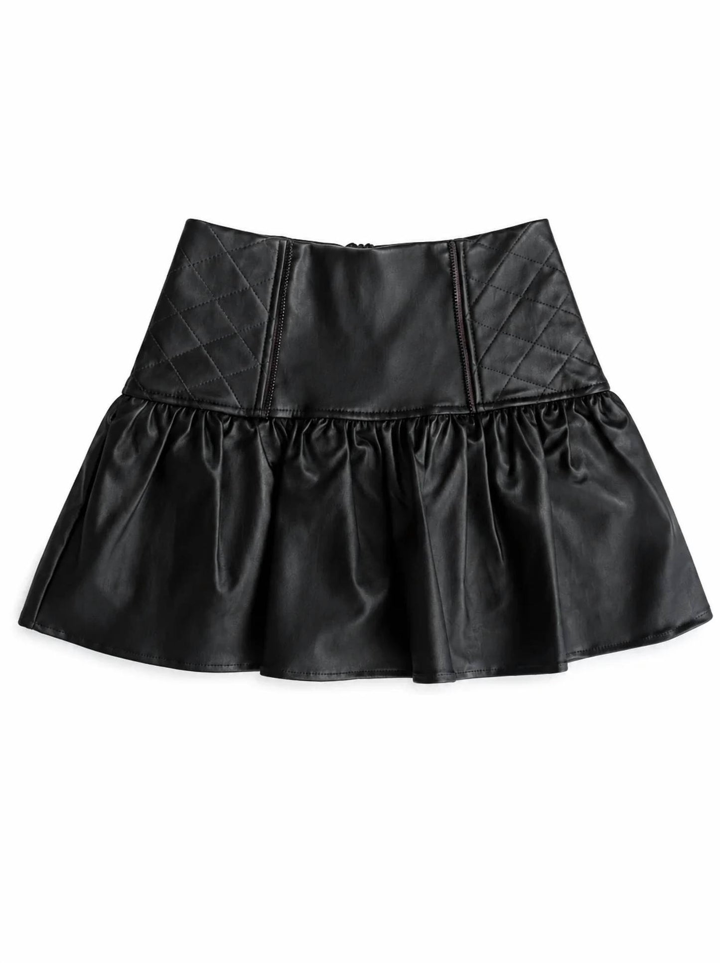 Kids Quilted Mini Skirt