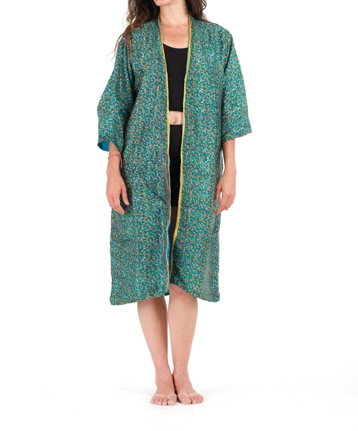 StandAwt - Freedom Reversible Saree One Size Kimono - Rack Hunt -