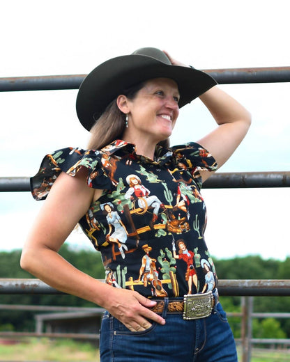 Blake Cowgirl Pinup Shirt