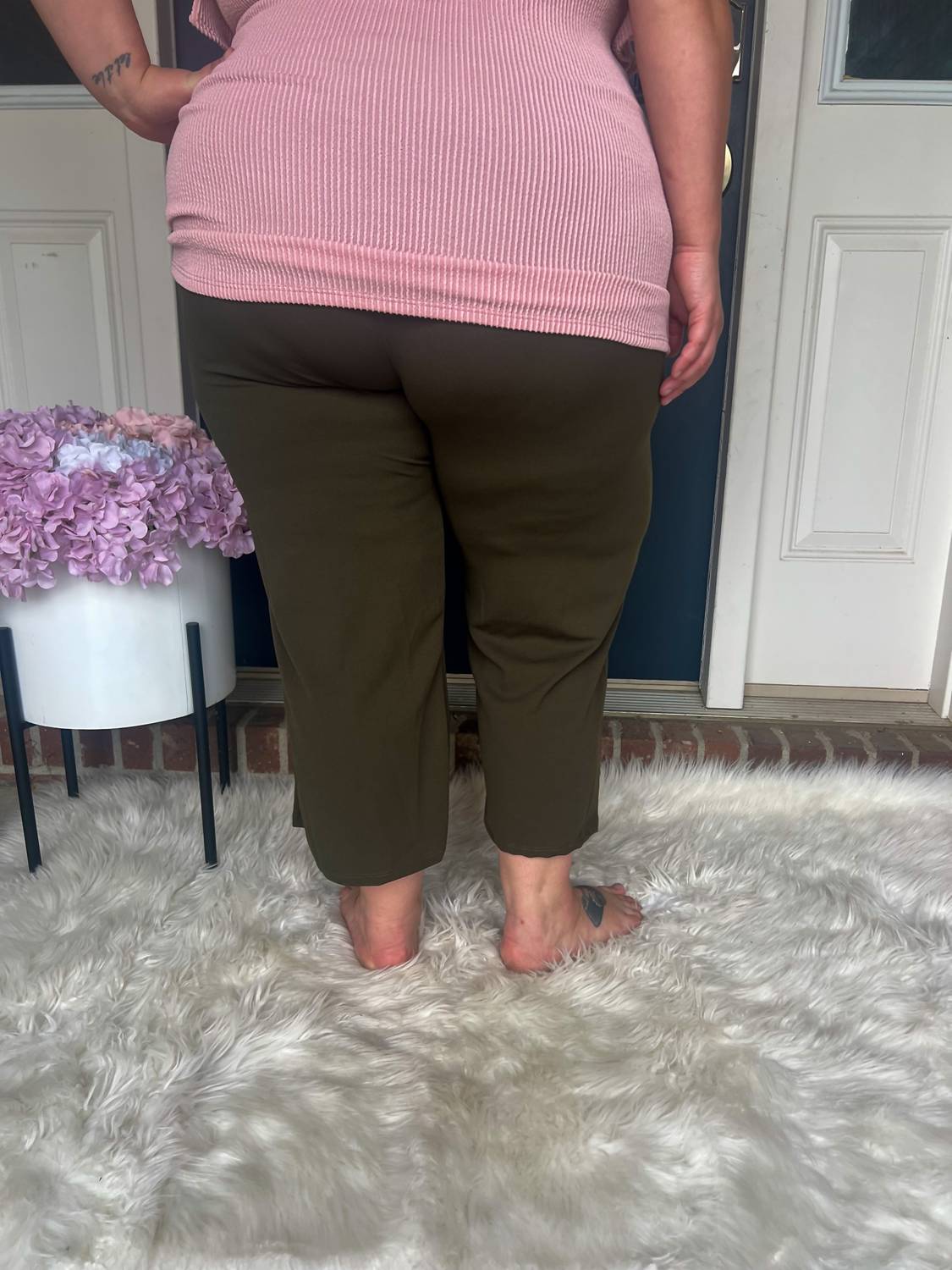 Lucy Wide Leg Stretchy Crop Pants