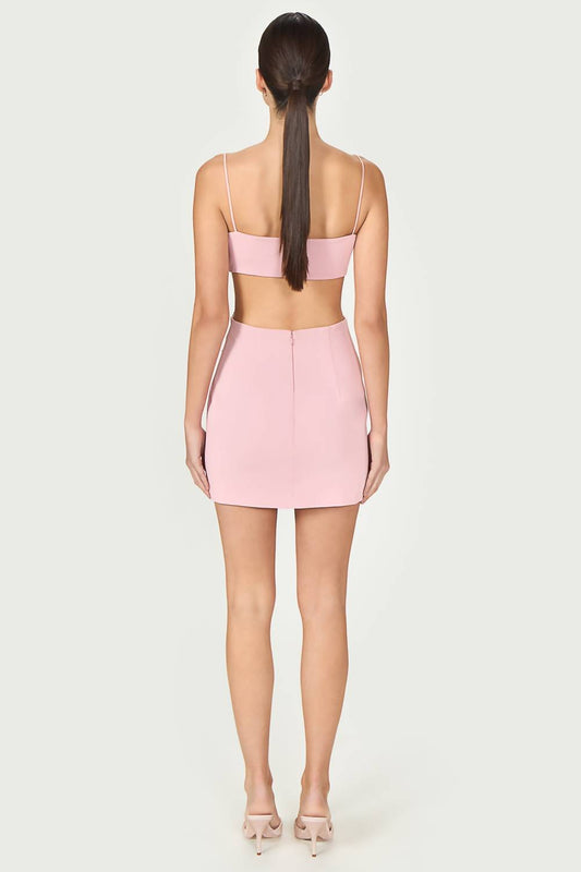 Zilia Crepe Cutout Mini Dress