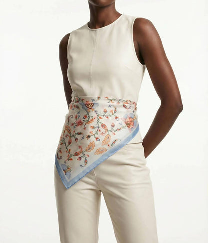 Women's Baroque Blossom Double Sided Silk Scarf