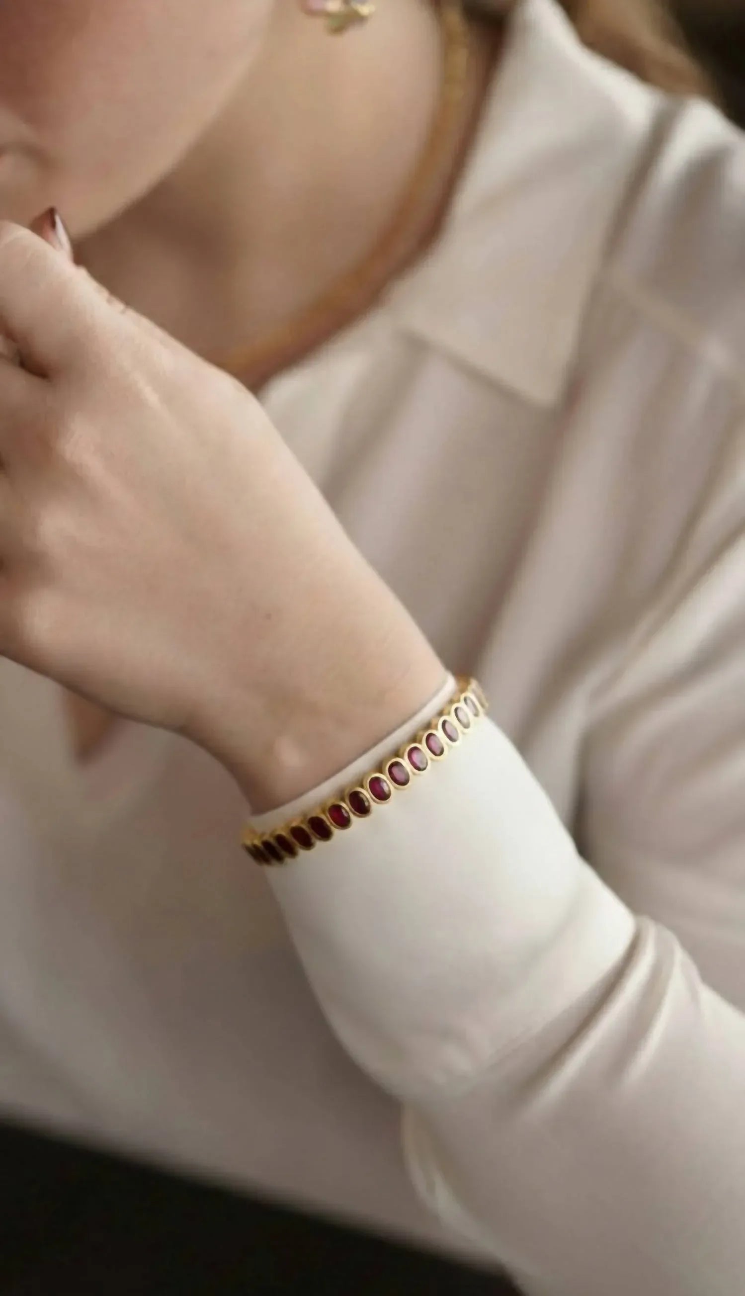CHAKARR - Women's Jeweled Tennis Bangle - Rack Hunt