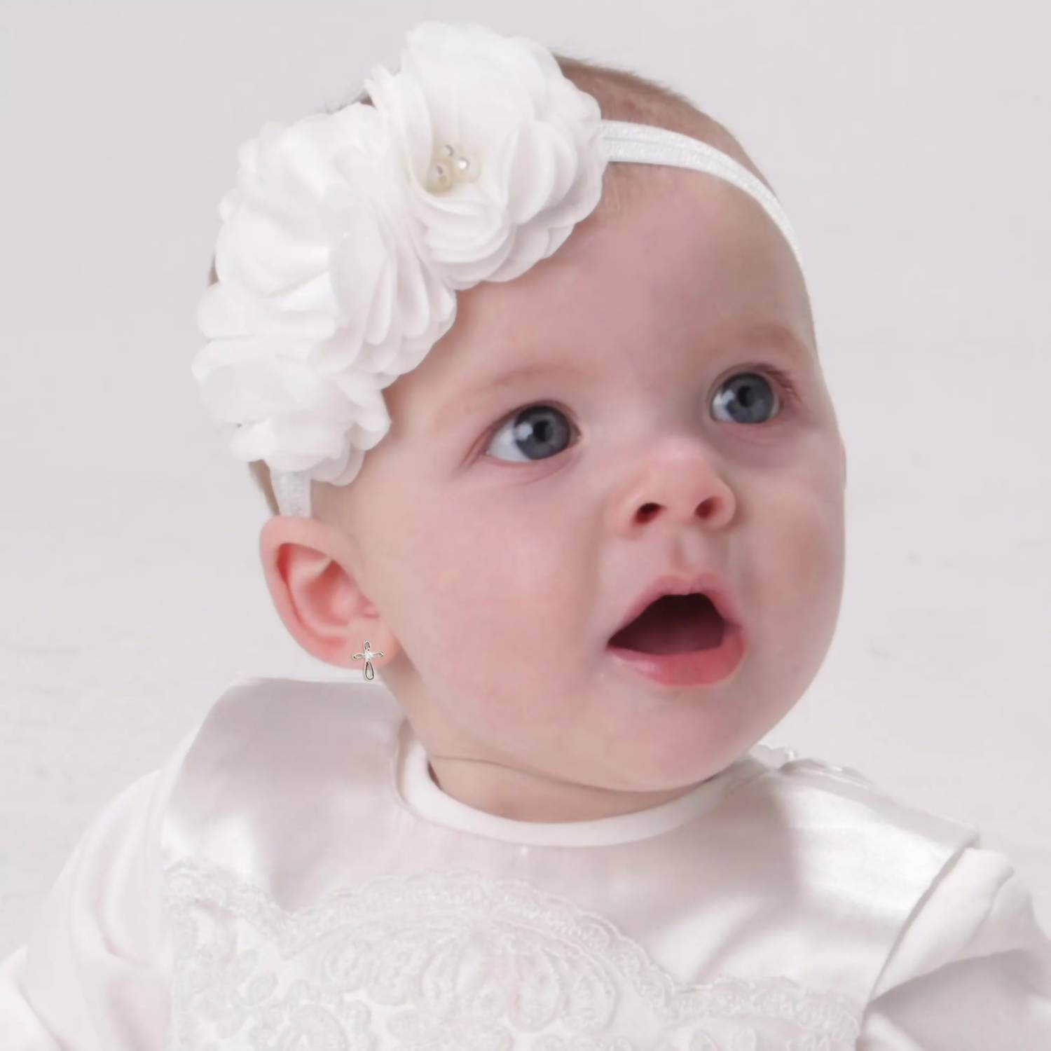 Cherished Moments - Baby Infinity Cross Earrings - Rack Hunt -