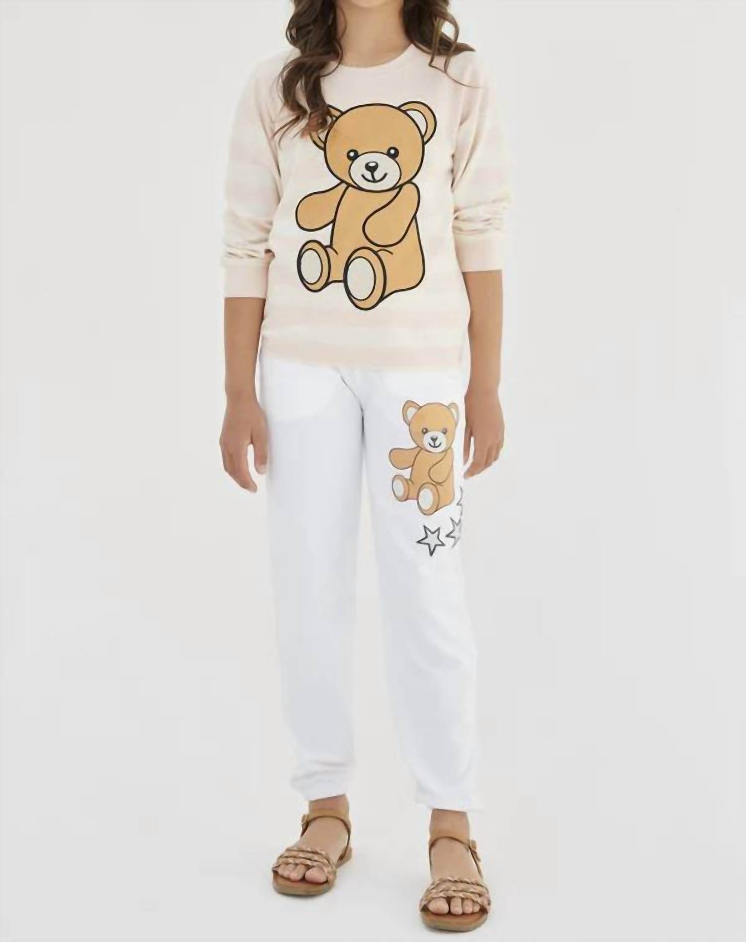 Sasha+Z - Teddy Bear Printed Pants - Rack Hunt -
