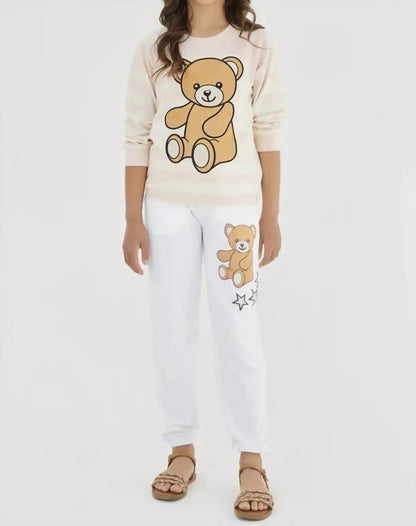 Sasha+Z - Teddy Bear Printed Pants - Rack Hunt