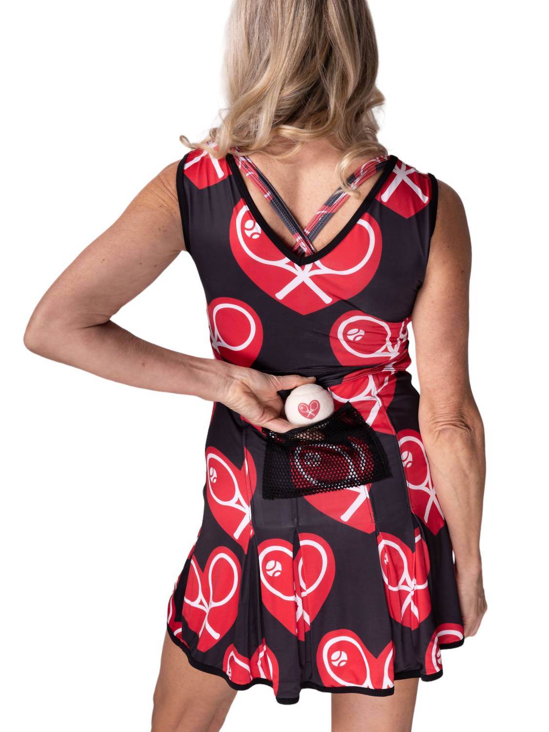 Love Love Tennis - Limited Heart Rackets On Angelina Dress - Rack Hunt