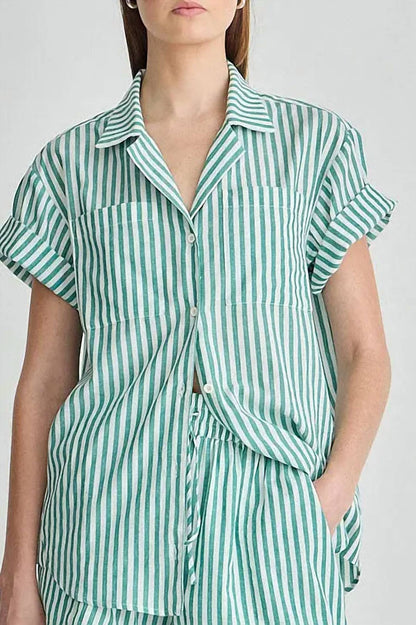 Stripe Valenti Button Up Shirt