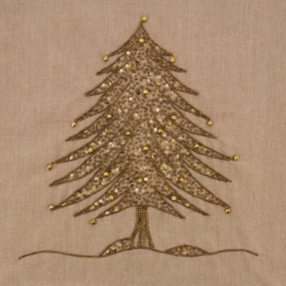 Beaded Christmas Tree Design Runner